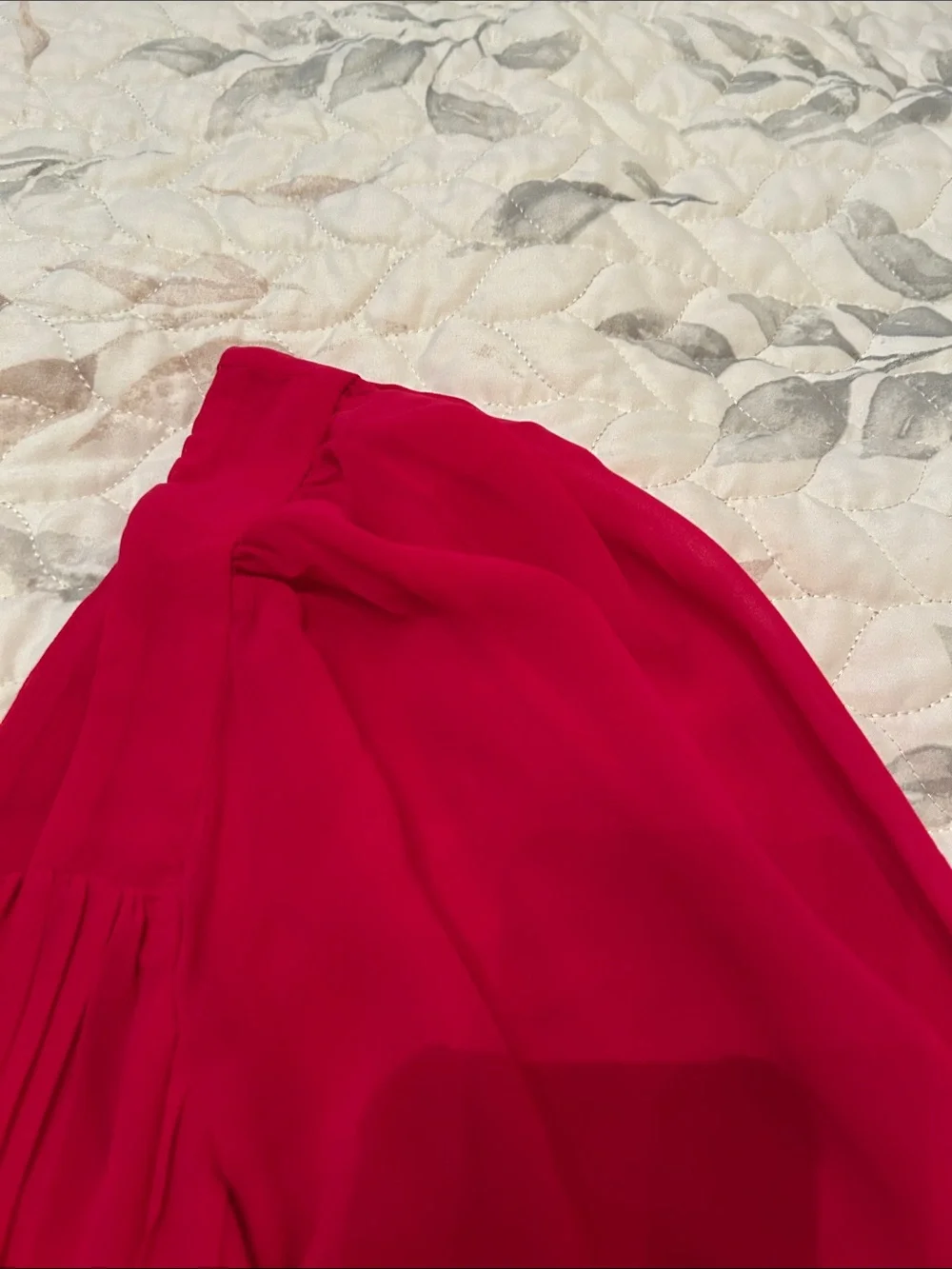 Abercrombie & Fitch Bright Pink Square-Neck Peasant Blouse